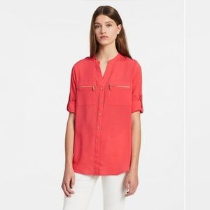 SOLD- Calvin Klein Women's Zipper Blouse